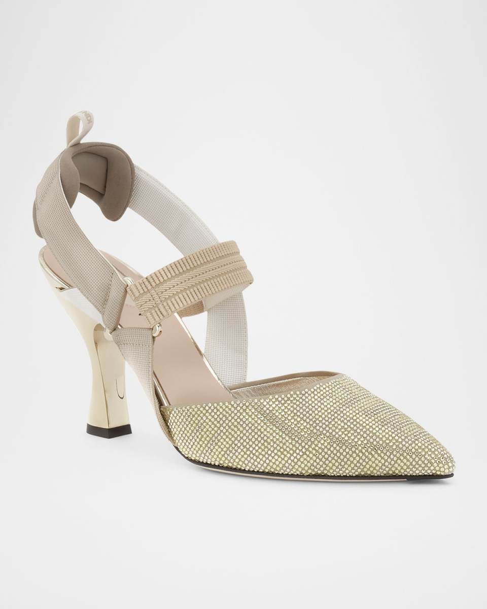 Colibri Crystal FF Sporty Slingback Pumps